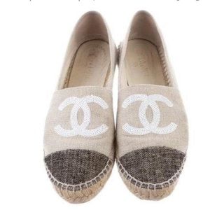 Chanel Sequin CC Espadrilles